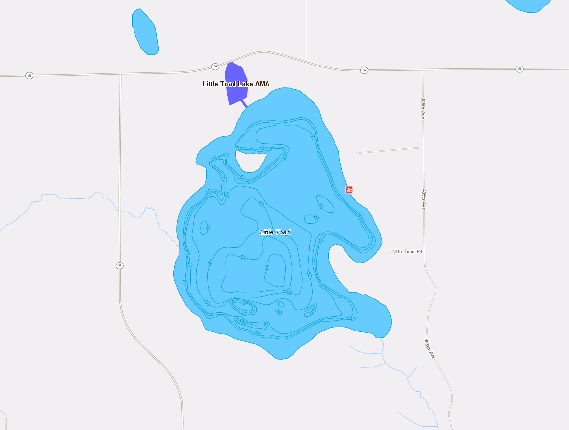 Little Toad Lake Resorts & Maps Near Detroit Lakes, MN Minnesota
