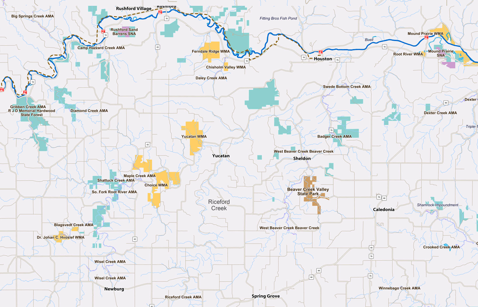 Riceford Creek Resorts Near Lanesboro MN Minnesota Resorts Directory